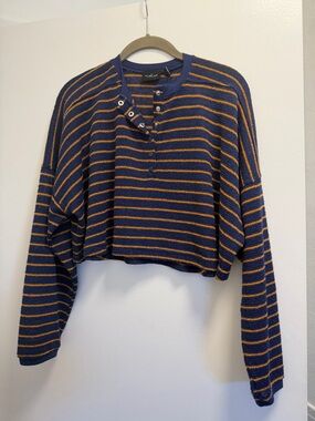 Urban Outfitters Cropped Henley